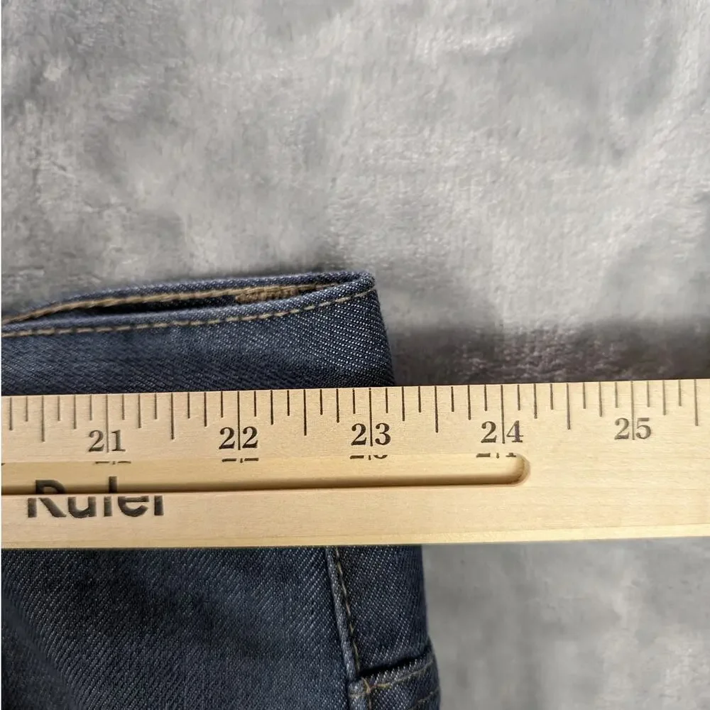 English Laundry Jeans Mens 46 x 32 Straight Whiskers Lions Crest blue Denim